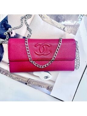 Chanel Caviar Leather Long Wallet
